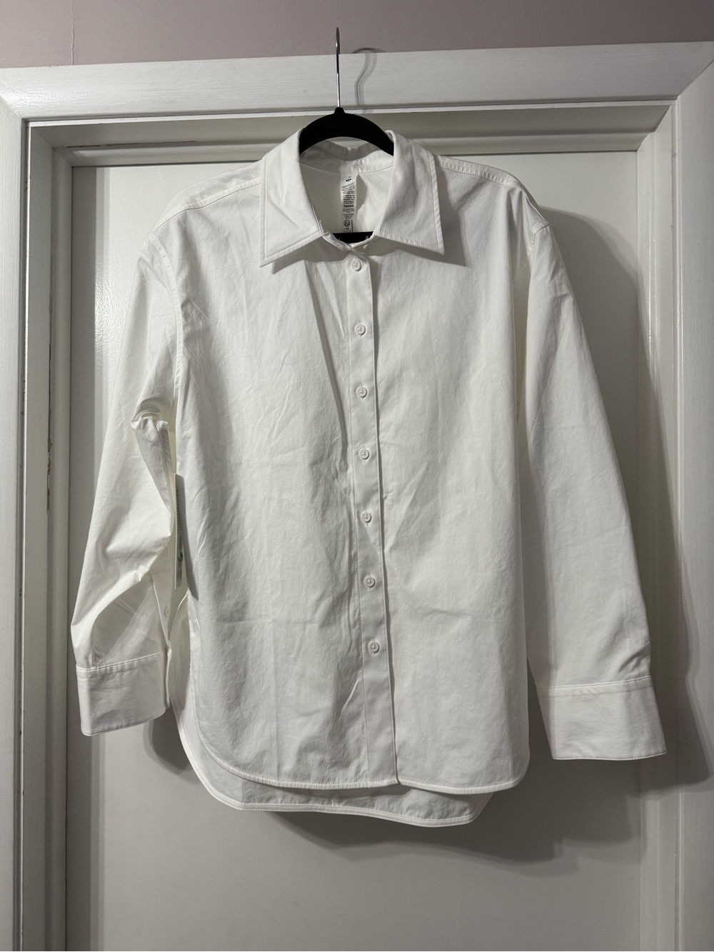Lululemon White Woman’s Button-Down Shirt